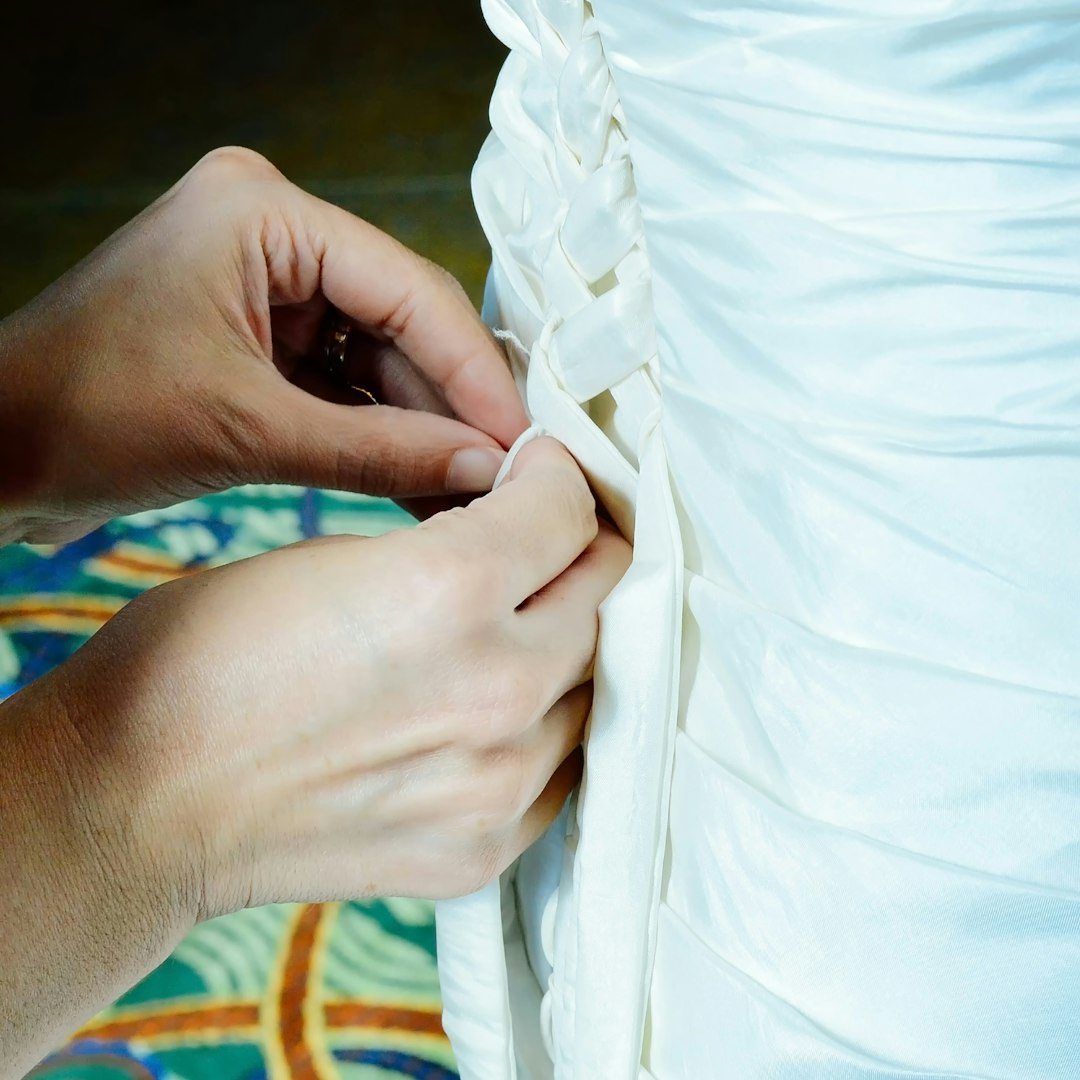 Wedding dress fitting and tailoring